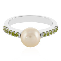 Anello in argento con Perla d'Acqua Dolce Bianca