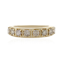 Anello in oro con Diamante Cioccolato I1