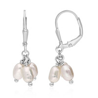 Orecchini in argento con Perla d'Acqua Dolce Bianca