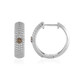 Orecchini in argento con Diamante Champagne I2 (de Melo)