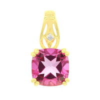 Ciondolo in argento con Topazio Rosa