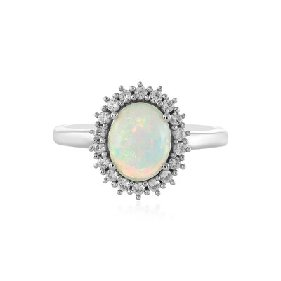 Anello in argento con Opale di Welo