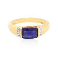 Anello in argento con Zaffiro Blu del Madagascar