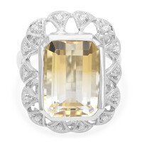 Anello in argento con Citrino Bicolore