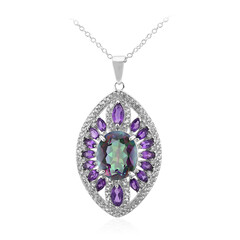 Collana in argento con Quarzo Mistico