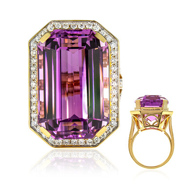 Anello in oro con Kunzite Patroke (AMAYANI)