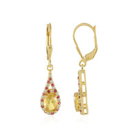 Orecchini in argento con Berillo Giallo