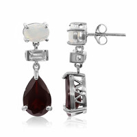 Orecchini in argento con Granato