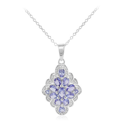 Collana in argento con Tanzanite