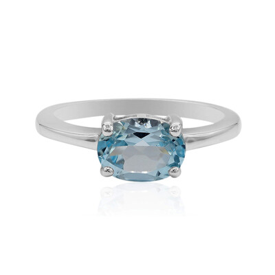 Anello in argento con Topazio Blu Cielo
