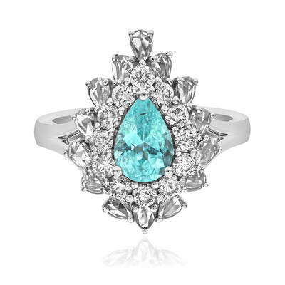 Anello in oro con Tormalina Paraíba (CIRARI)