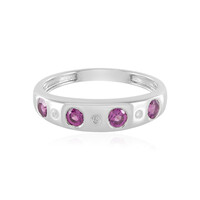 Anello in argento con Rodolite