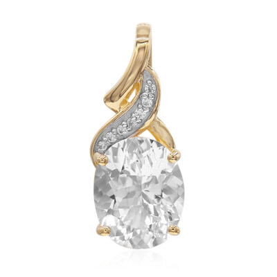 Ciondolo in oro con Quarzo Herkimer (Amanda Adkins)