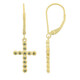 Orecchini placcati in oro con Diamante Fancy