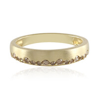 Anello in argento con Diamante Champagne I2