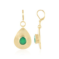 Orecchini in ottone con Onice Verde (Juwelo Style)