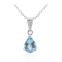Collana in argento con Topazio Blu Cielo