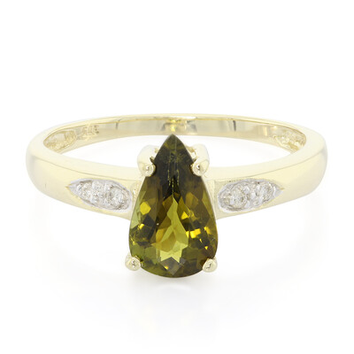 Anello in oro con Tormalina Cuprian
