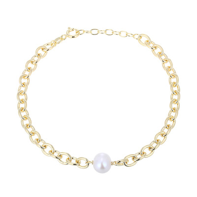 Bracciale in argento con Perla d'Acqua Dolce Bianca
