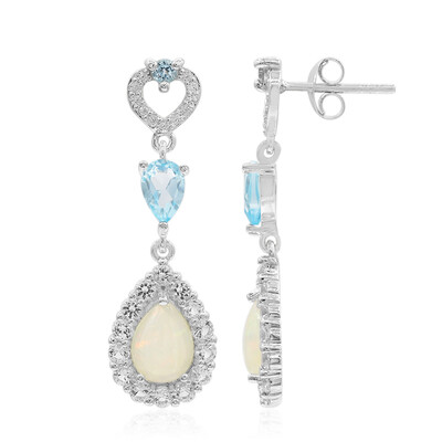 Orecchini in argento con Opale di Welo