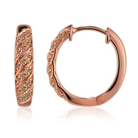Orecchini in oro con Diamante Rose de France SI1 di Argyle