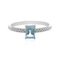 Anello in argento con Topazio Blu Cielo
