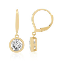 Orecchini in argento con Topazio Bianco