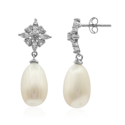 Orecchini in argento con Perla di Acqua Dolce