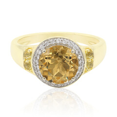 Anello in oro con Berillo Xia Dorato