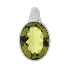 Ciondolo in argento con Quarzo Ouro Verde