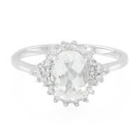 Anello in argento con Petalite