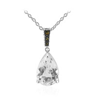 Collana in argento con Topazio Bianco