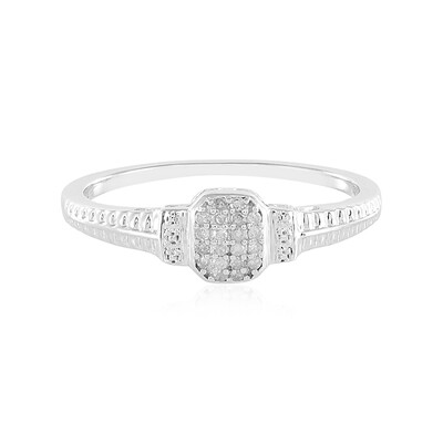 Anello da uomo in argento con Diamante I2 (I)