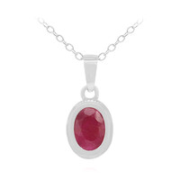 Collana in argento con Rubino