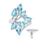 Anello in argento con Apatite Blu