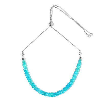 Bracciale in argento con Opale Blu Neon
