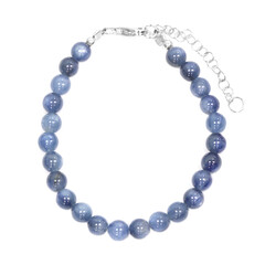 Bracciale in argento con Cianite del Nepal