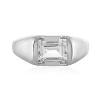 Anello in argento con Topazio Bianco
