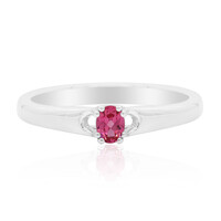 Anello in argento con Spinello Rosa
