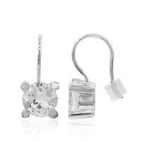 Orecchini in argento con Topazio Bianco