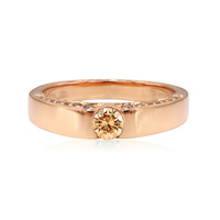 Anello in oro con Diamante Rose de France SI1 di Argyle