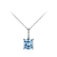 Collana in argento con Topazio Blu Cielo