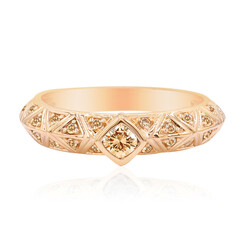 Anello in oro con Diamante Rose de France SI