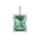 Ciondolo in argento con Fluorite Verde