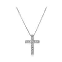 Collana in argento con Topazio Bianco