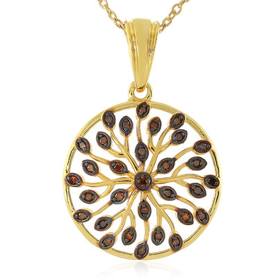 Collana in argento con Diamante Rosso I3