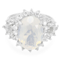 Anello in argento con Quarzo Blue Moon