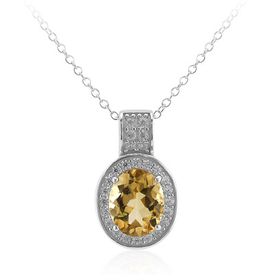Collana in argento con Citrino