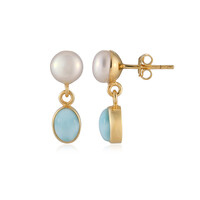 Orecchini in argento con Perla di Acqua Dolce