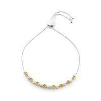 Bracciale in argento con Citrino